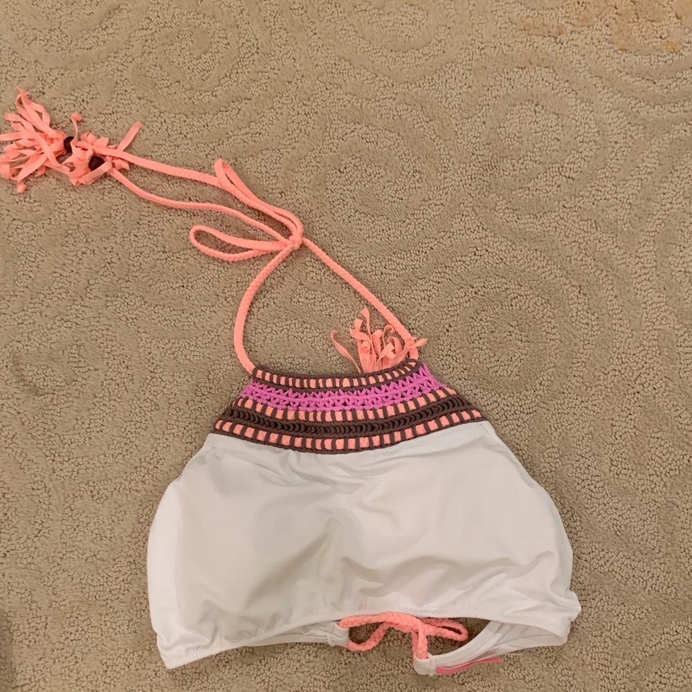 victoria’s secret white bikini top